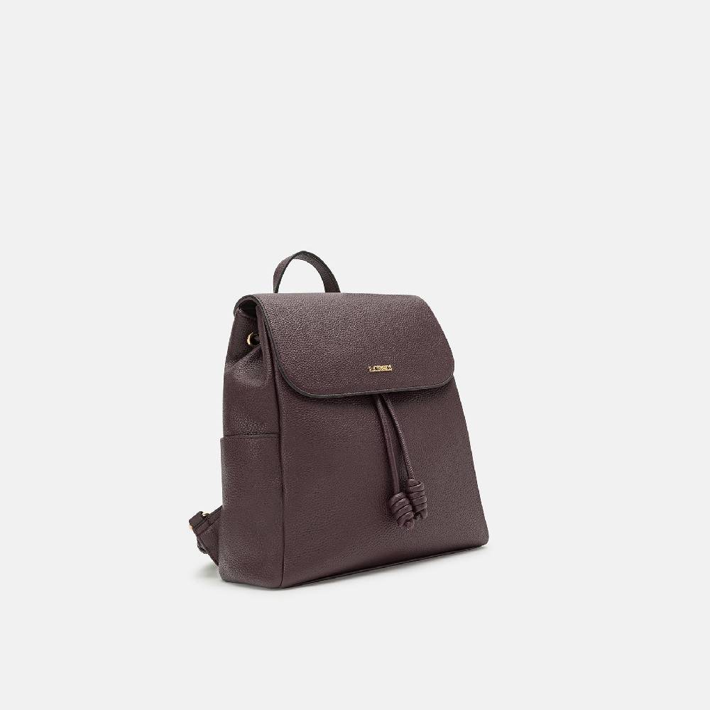 L. Credi Nalina Rucksack Dark Plum