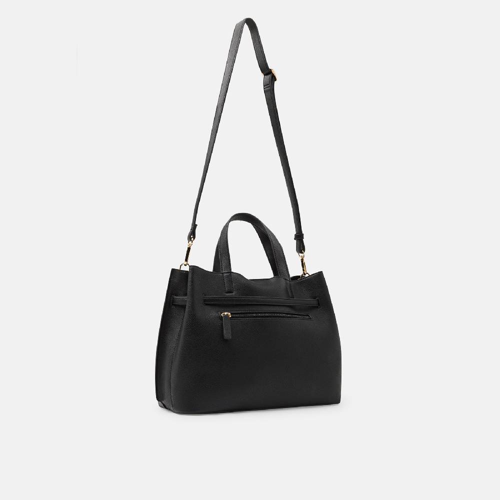 L. Credi Nieke Henkeltasche Schwarz