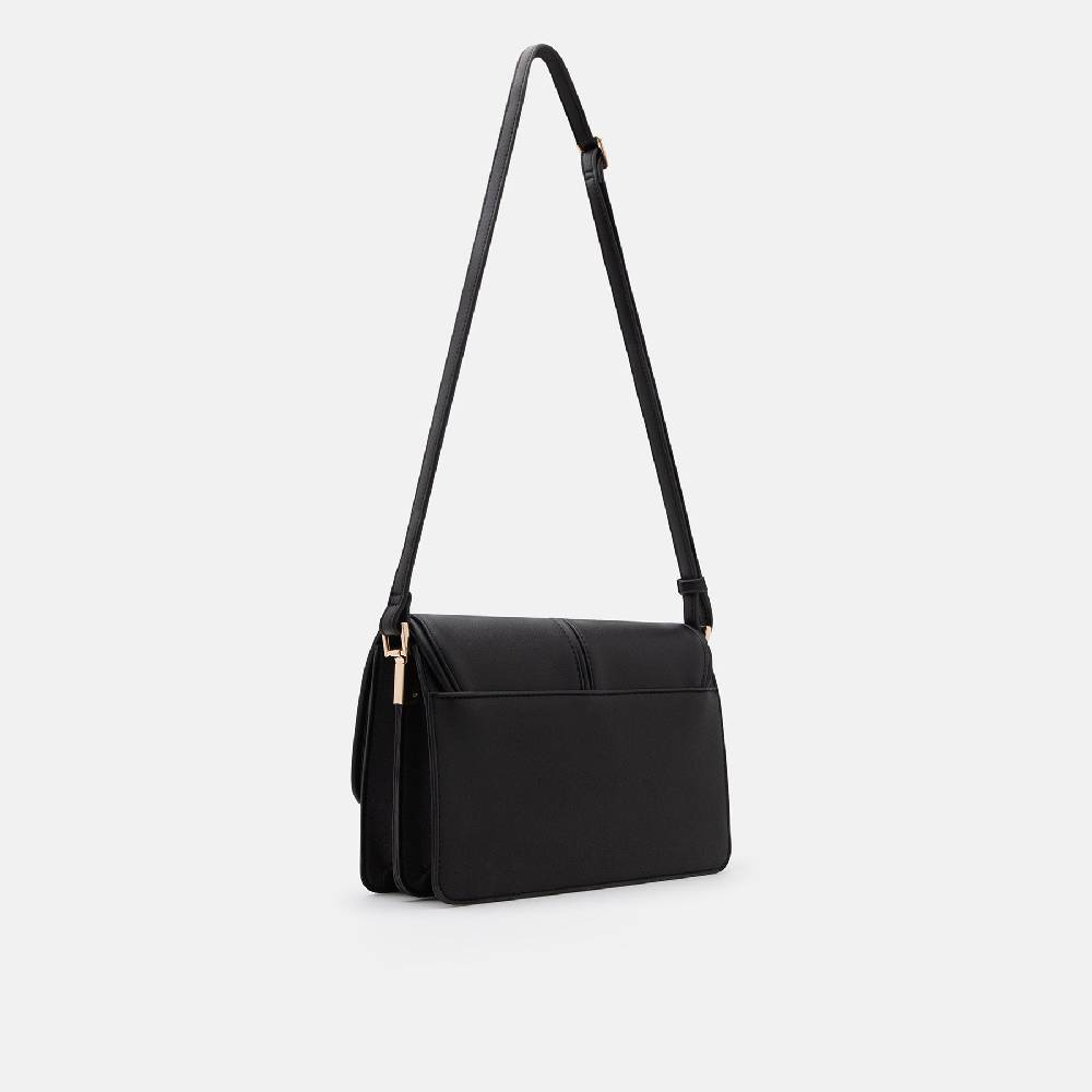 L. Credi Nina Umhängetasche Schwarz