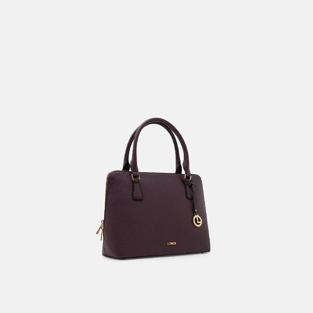L. Credi Ninelle Henkeltasche Dark Plum