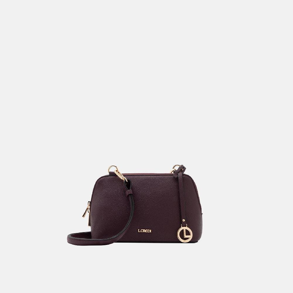 L. Credi Ninelle Umhängetasche dark plum