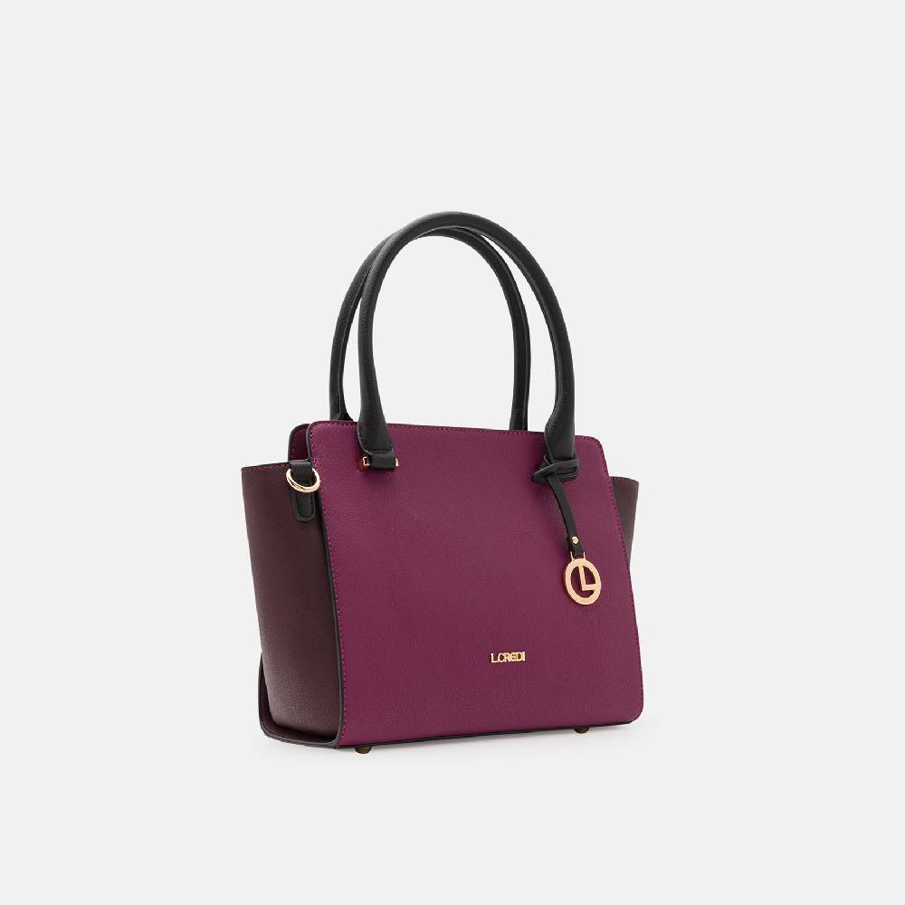 L. Credi Nora Henkeltasche Plum