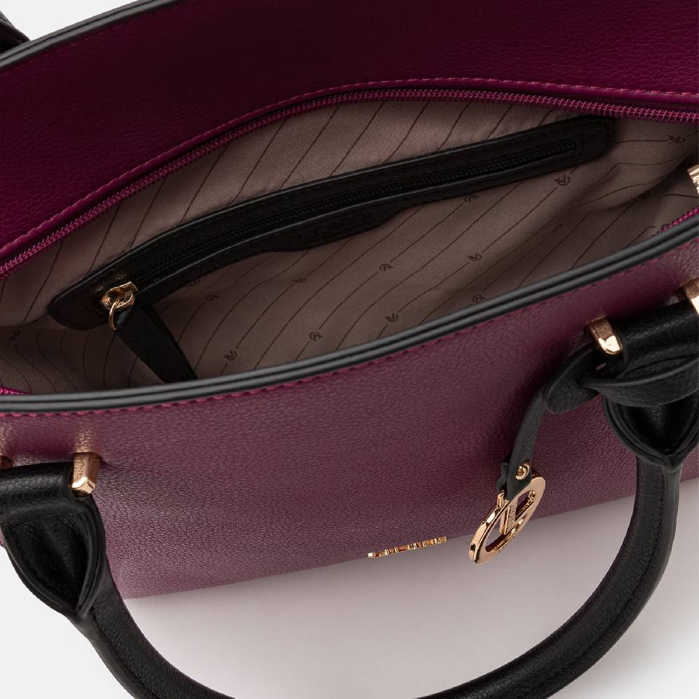 L. Credi Nora Henkeltasche Plum