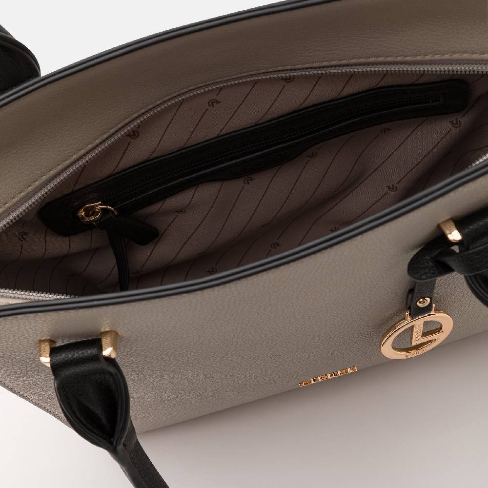 L. Credi Nora Henkeltasche Stone