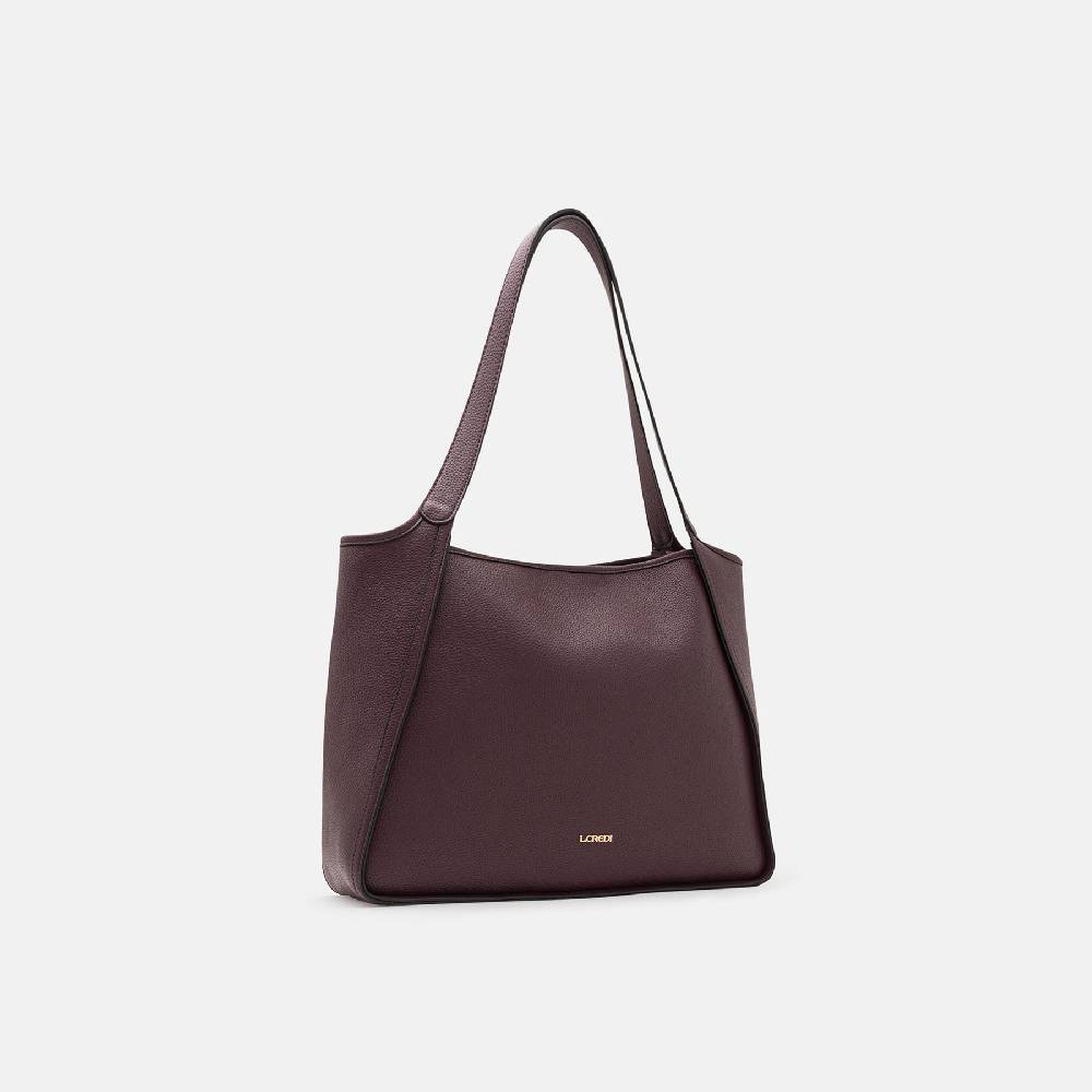 L. Credi Numa Shopper Dark Plum