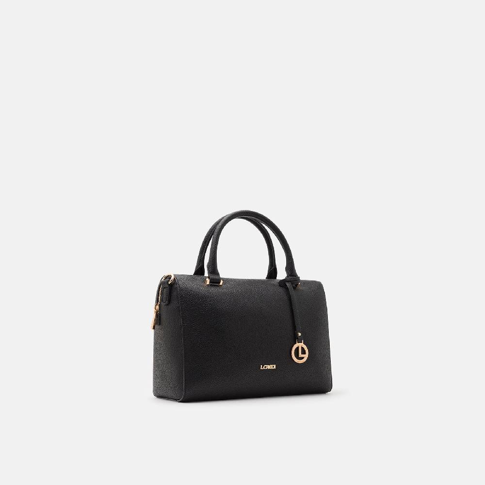 L. Credi Nura Henkeltasche Schwarz