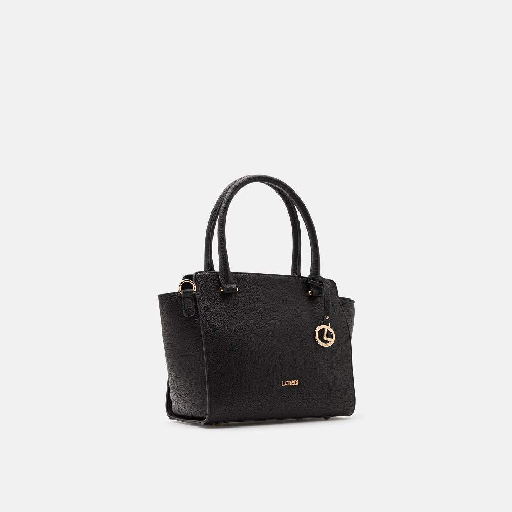 L. Credi Nura Henkeltasche Schwarz