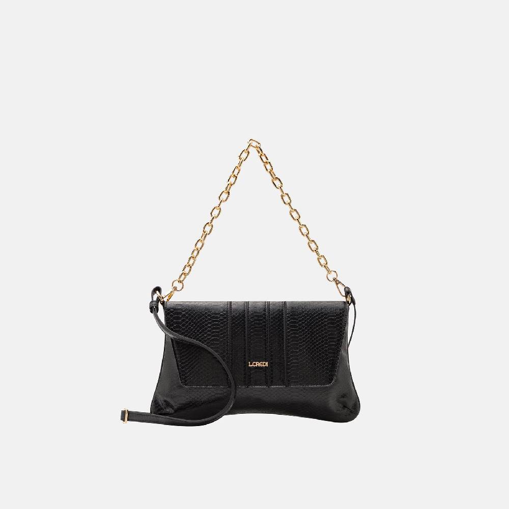 L. Credi Nuria Umhängetasche schwarz