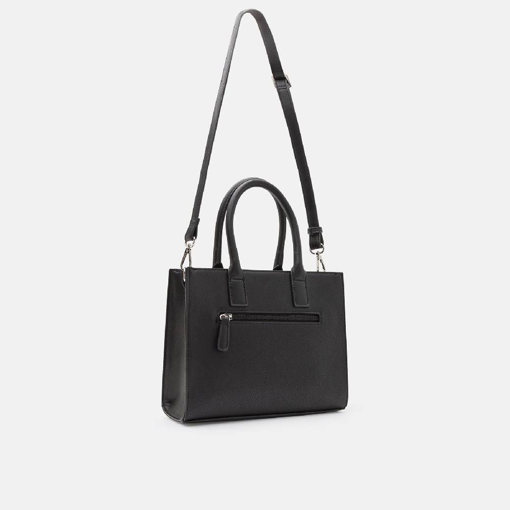 L. Credi Olga Henkeltasche Schwarz