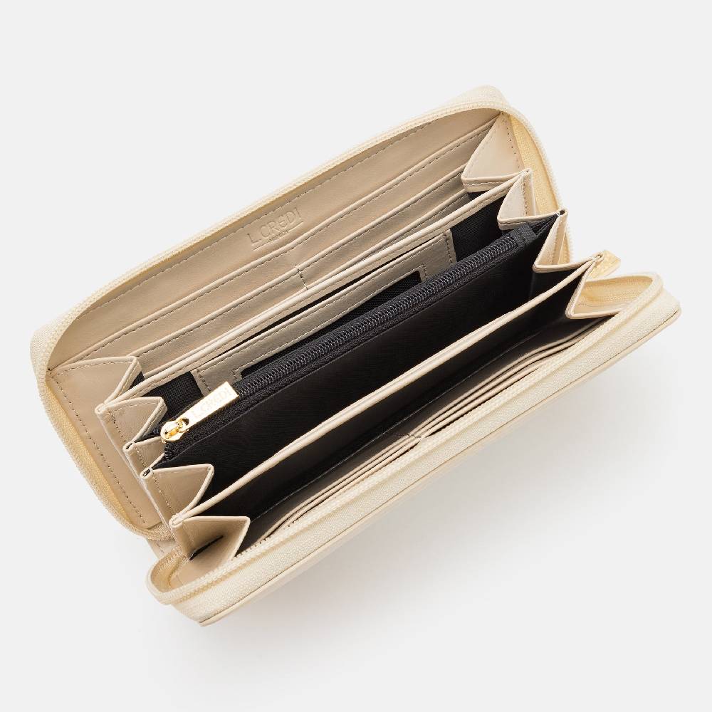 L. Credi Olga Portemonnaie Damen Creme