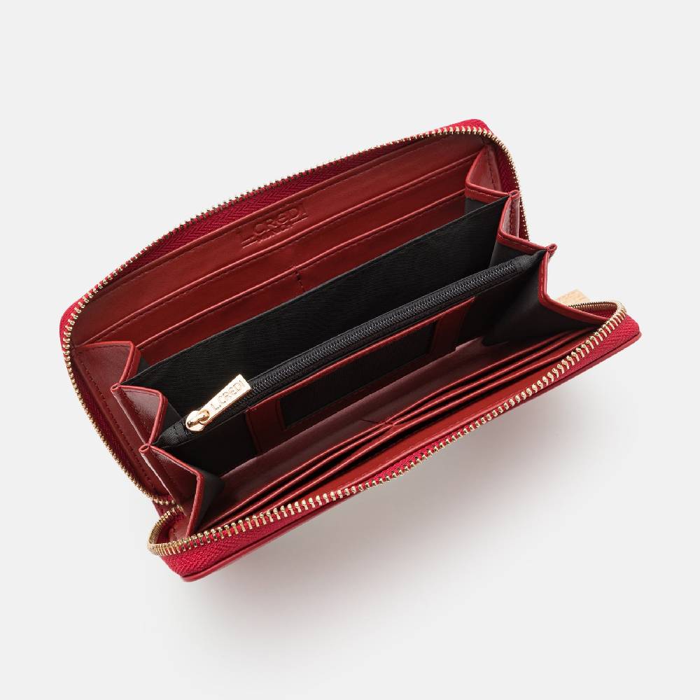 L. Credi Olga Portemonnaie Dark Red