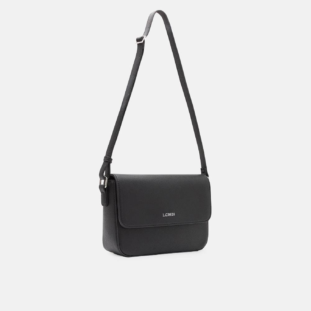 L. Credi Olga Umhängetasche Schwarz