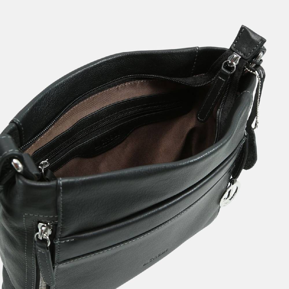 L. Credi Sabrina Umhängetasche Schwarz