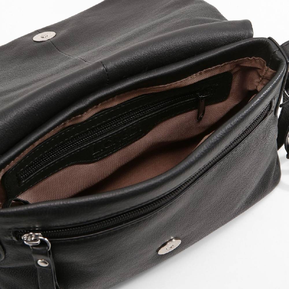 L. Credi Silke Umhängetasche Schwarz