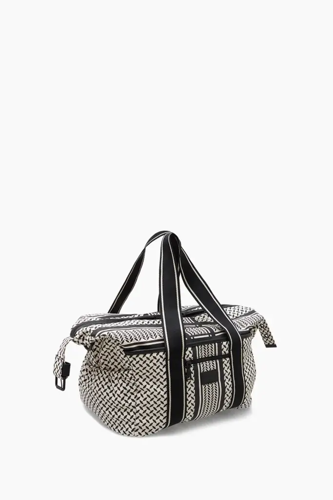 Lala Berlin Big Bag Muriel 2.0 Canvas Heritage Stripe Black