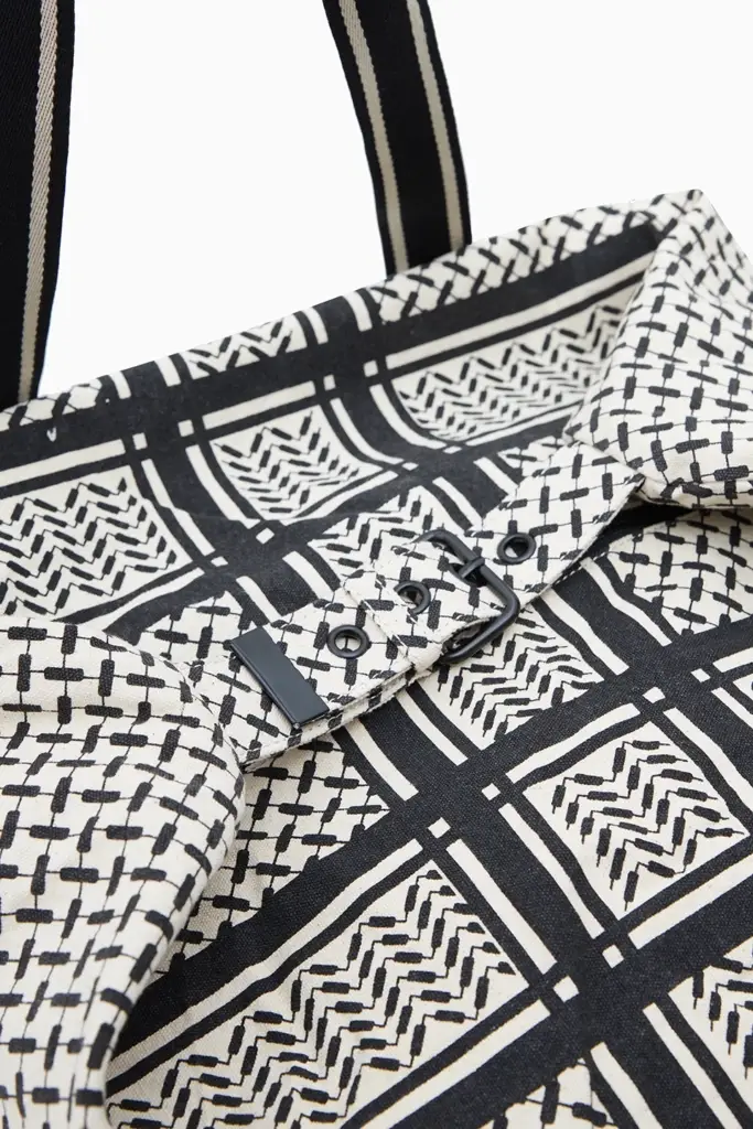 Lala Berlin Big Bag Muriel 2.0 Canvas Heritage Stripe Black