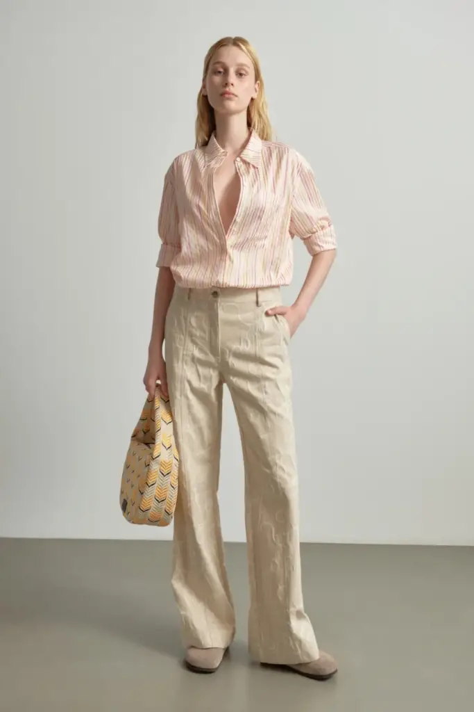 Lala Berlin Blouse Biloxi Cotton Mix Multicolor Stripe