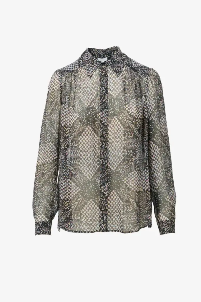 Lala Berlin Blouse Bling Viscose Heritage Star Black