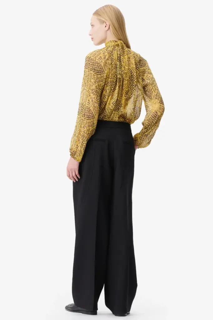 Lala Berlin Blouse Brooks Viscose Heritage Star Yellow