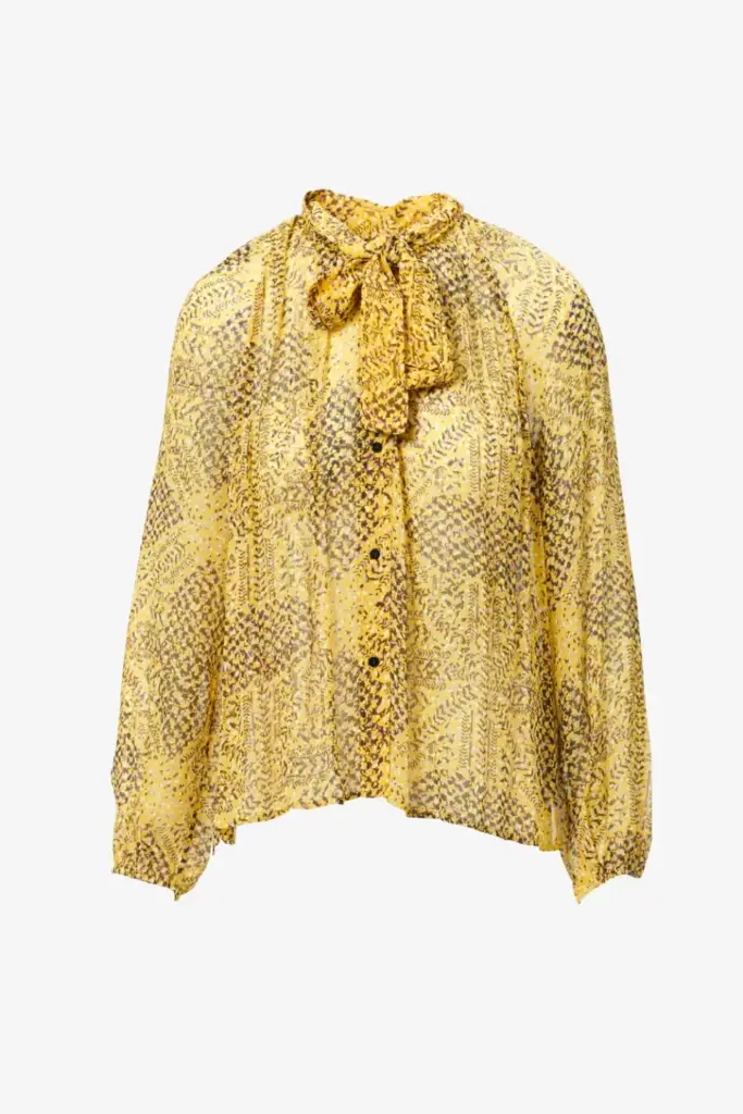 Lala Berlin Blouse Brooks Viscose Heritage Star Yellow