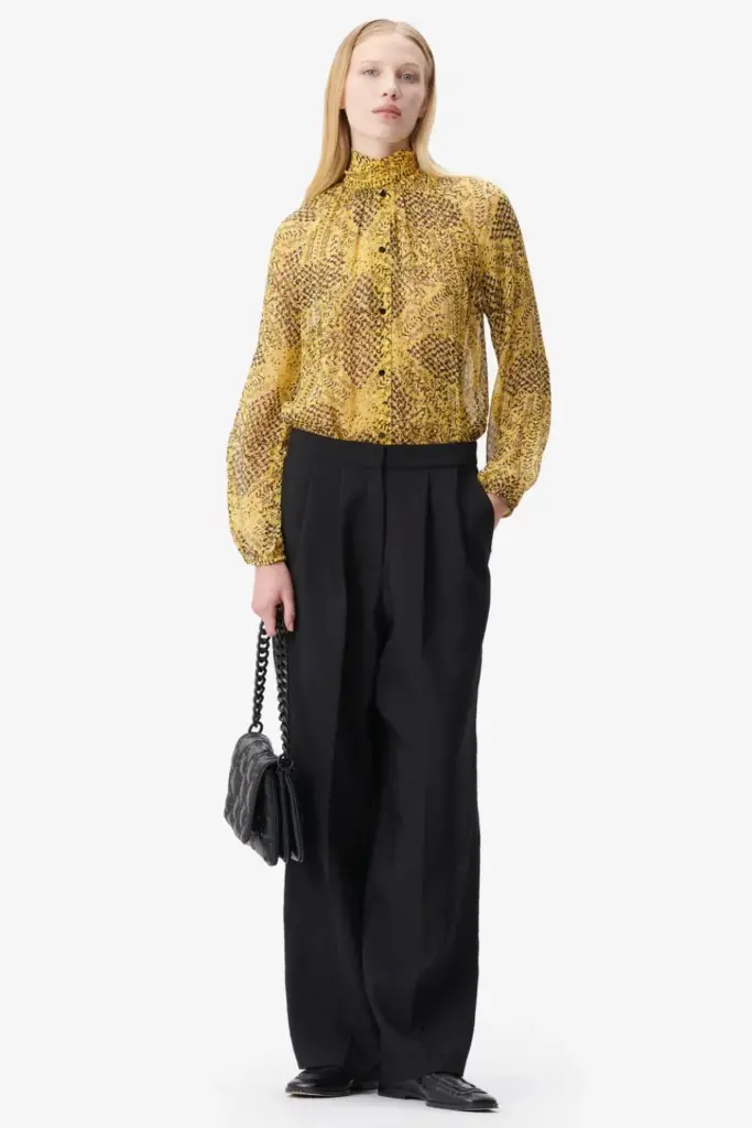 Lala Berlin Blouse Brooks viscose heritage star yellow