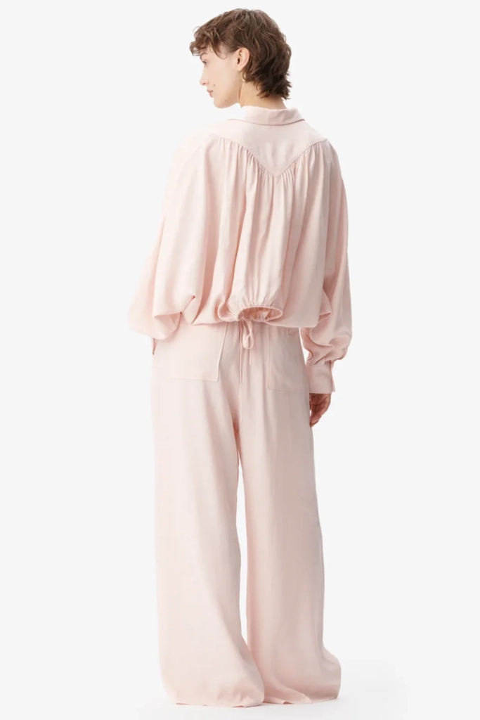 Lala Berlin Blouse Buccia Viscose Mix Lalagram Peach Blush