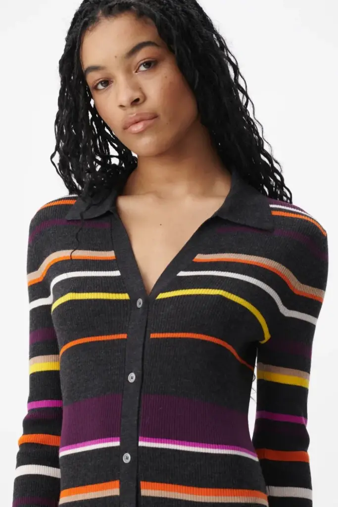 Lala Berlin Cardigan Kalliani Wool Multicolor Stripe