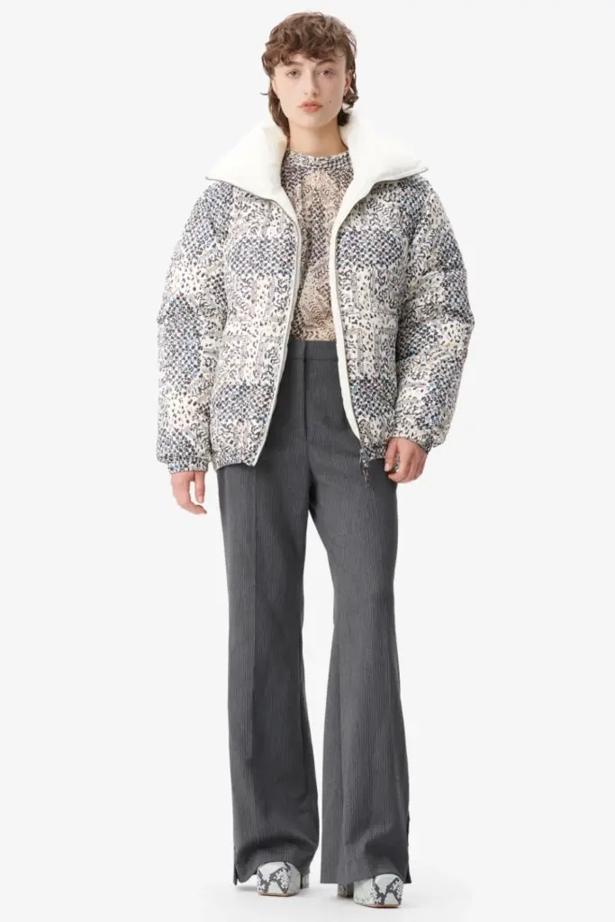 Lala Berlin Coat Odelie Polyamide Heritage Star Blue