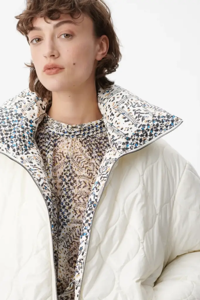 Lala Berlin Coat Odelie Polyamide Heritage Star Blue