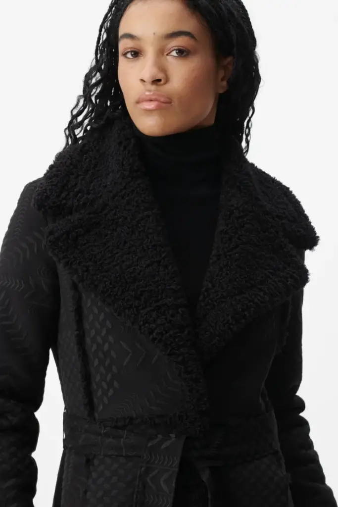 Lala Berlin Coat Osia Polyester Heritage Star Black