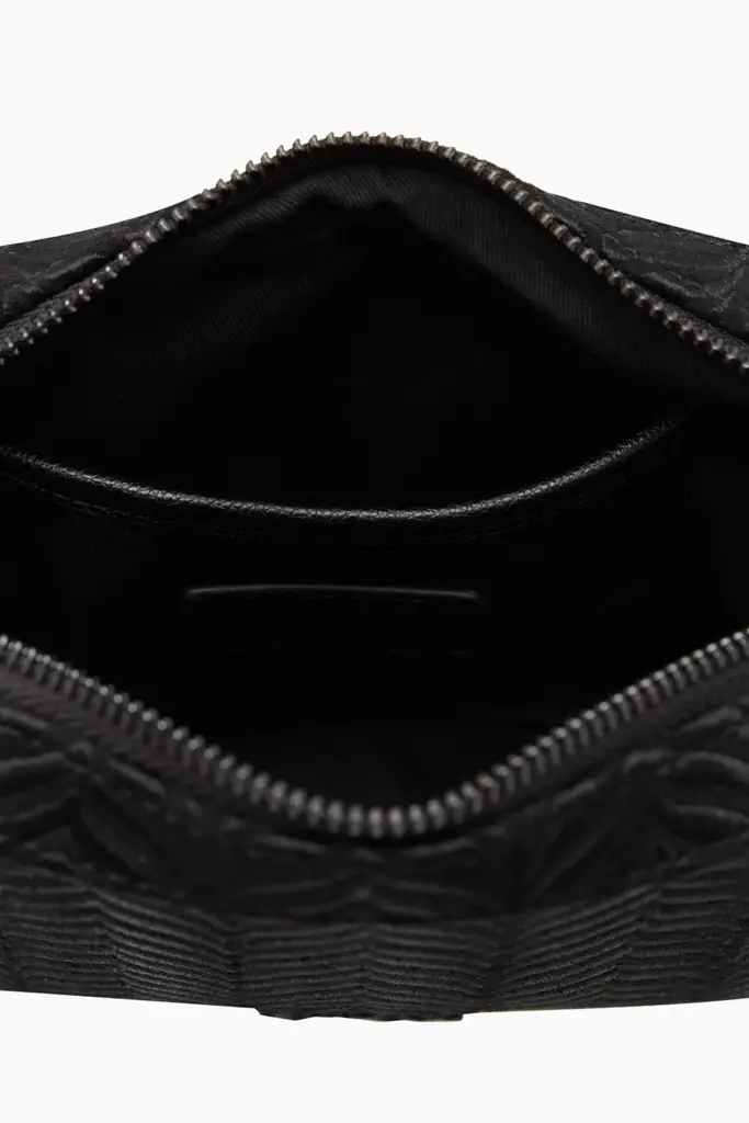 Lala Berlin Crossbody Magna Canvas Embroidery Black