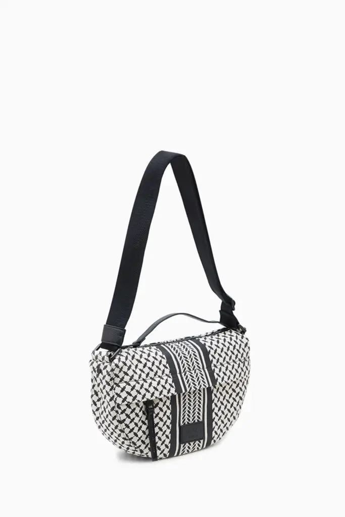 Lala Berlin Crossbody Melly Canvas Heritage Stripe Black