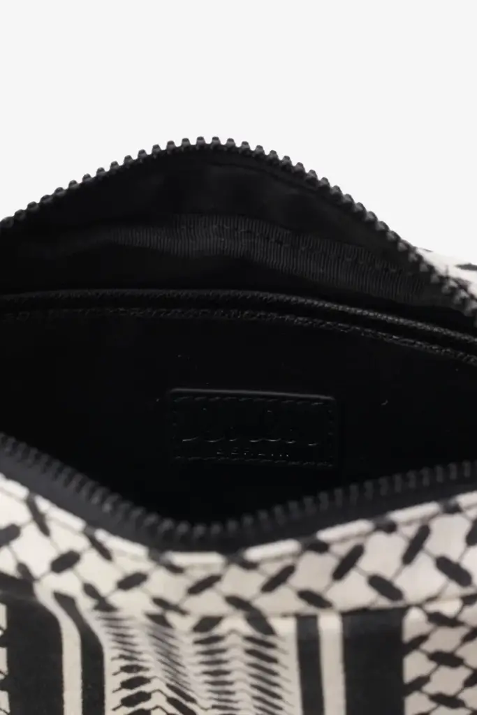 Lala Berlin Crossbody Milly Canvas Heritage Stripe Black