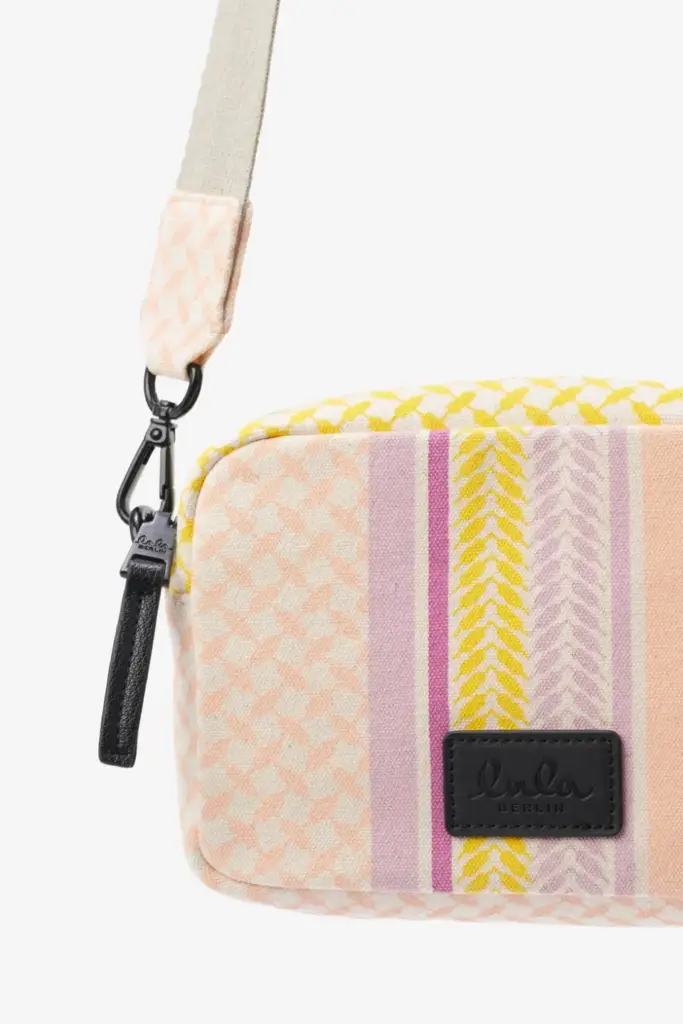 Lala Berlin Crossbody Milly Canvas Heritage Stripe Yellow
