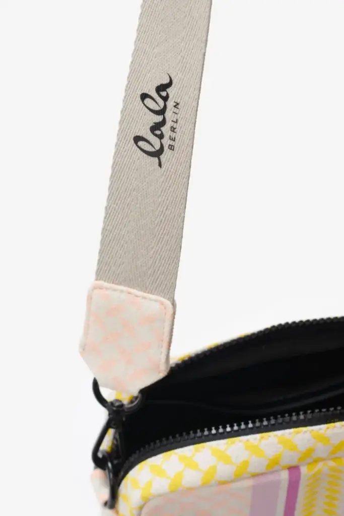 Lala Berlin Crossbody Milly Canvas Heritage Stripe Yellow