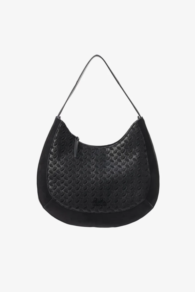 Lala Berlin Crossbody Moni vegan leather heritage embroidery black