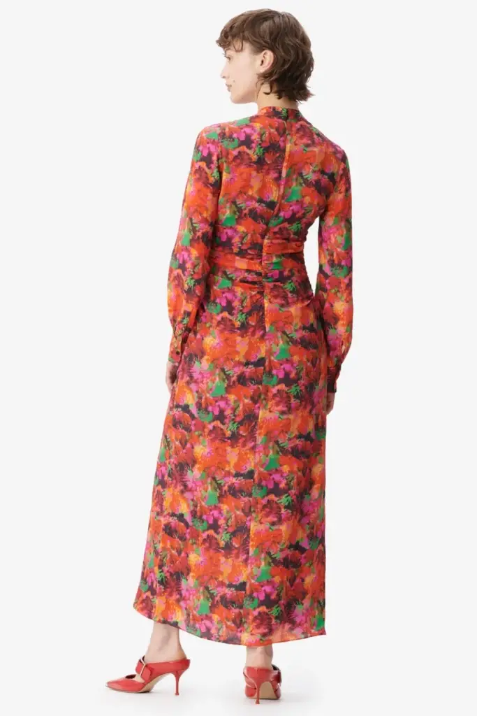 Lala Berlin Dress Damala Viscose/silk Blend Shibori Flower