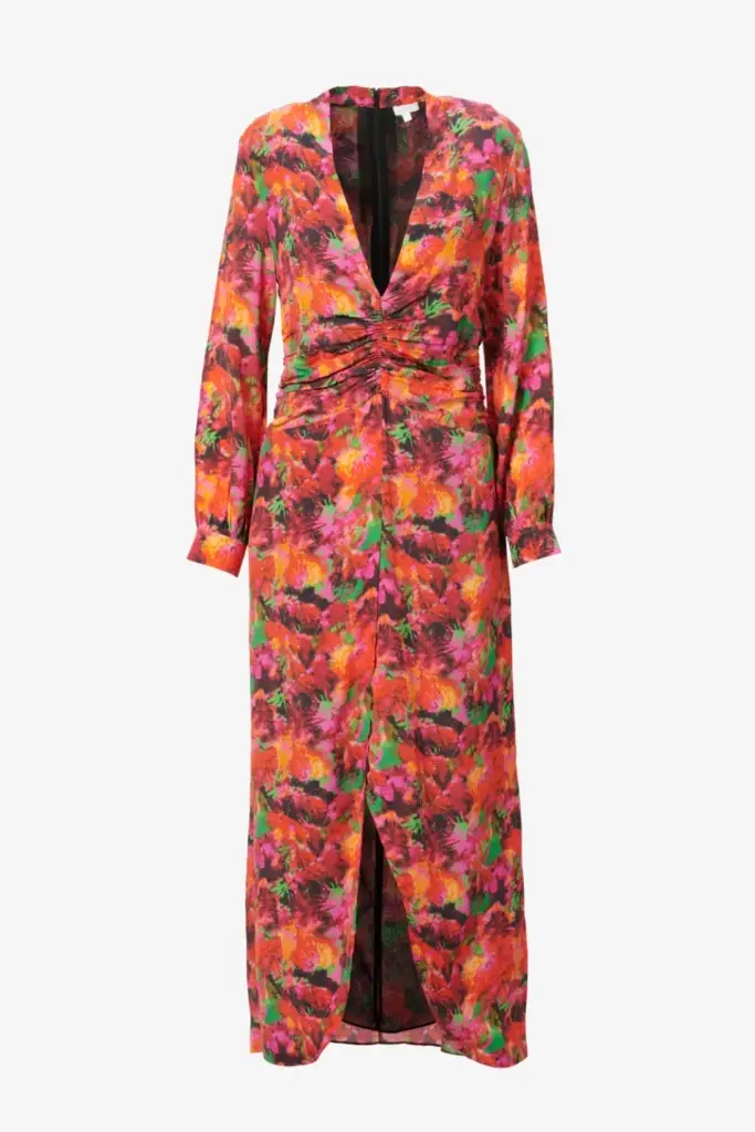 Lala Berlin Dress Damala Viscose/silk Blend Shibori Flower