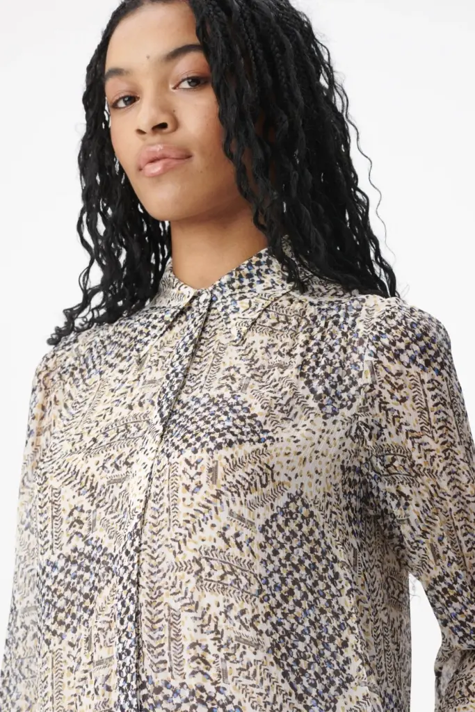 Lala Berlin Dress Dandara Viscose Heritage Off White