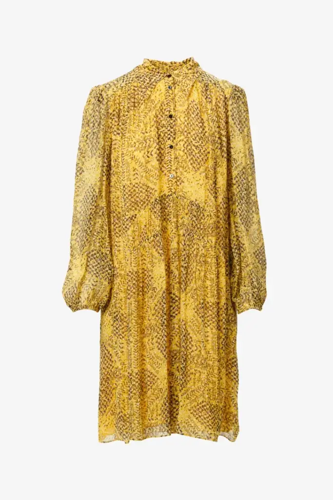 Lala Berlin Dress Daneris Viscose Heritage Star Yellow