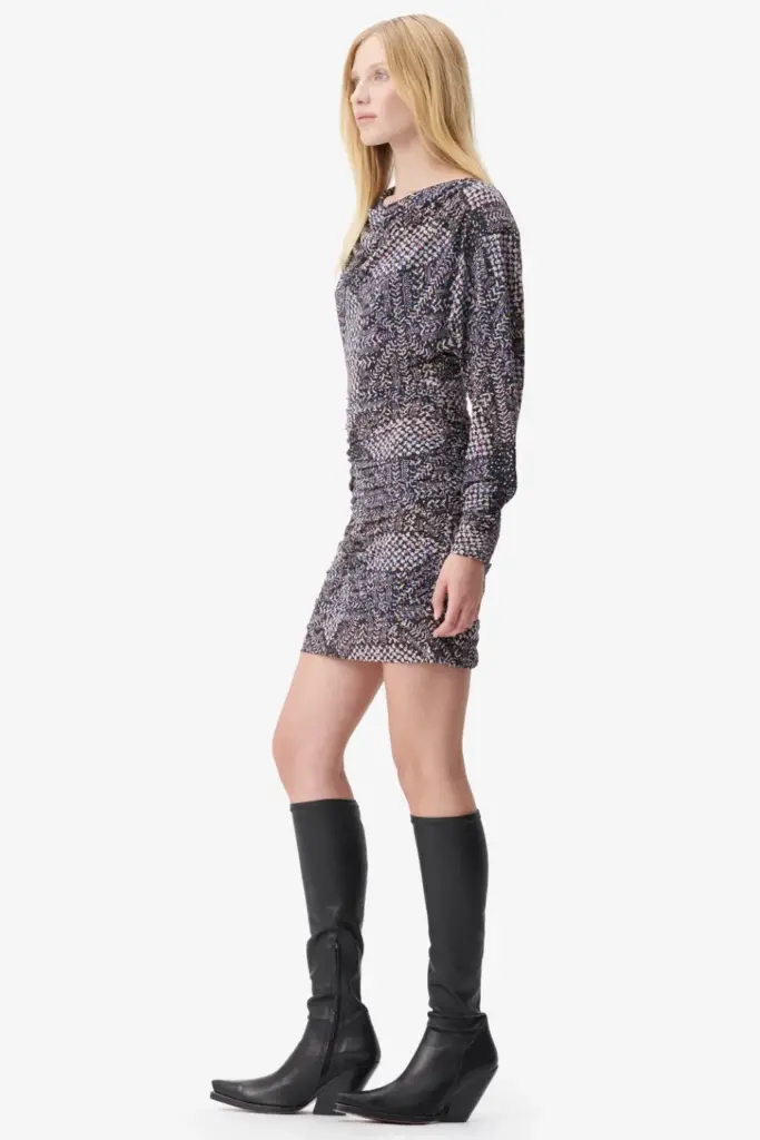 Lala Berlin Dress Danka Viscose Mix Heritage Star Black