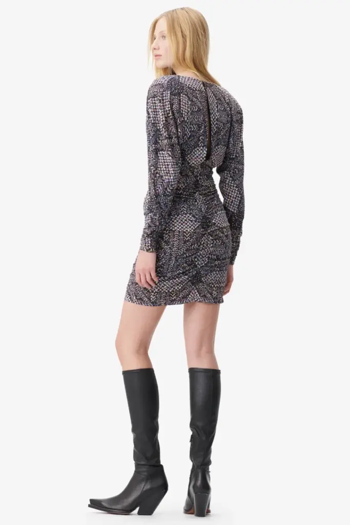 Lala Berlin Dress Danka Viscose Mix Heritage Star Black