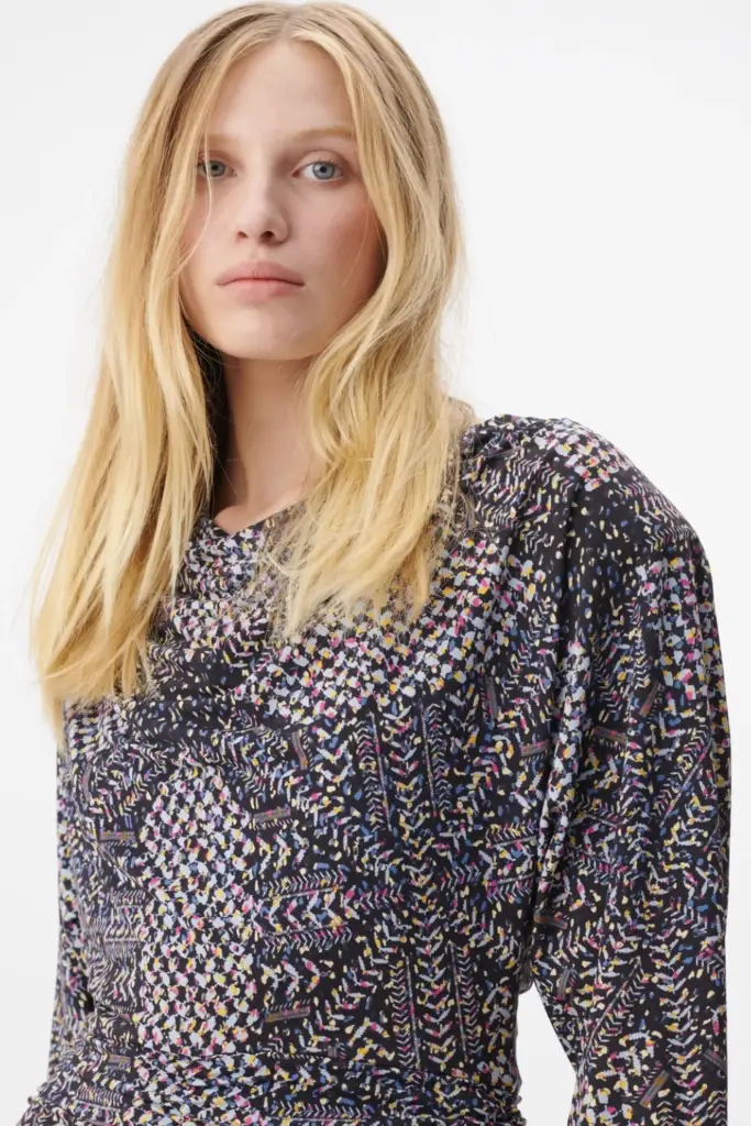 Lala Berlin Dress Danka Viscose Mix Heritage Star Black