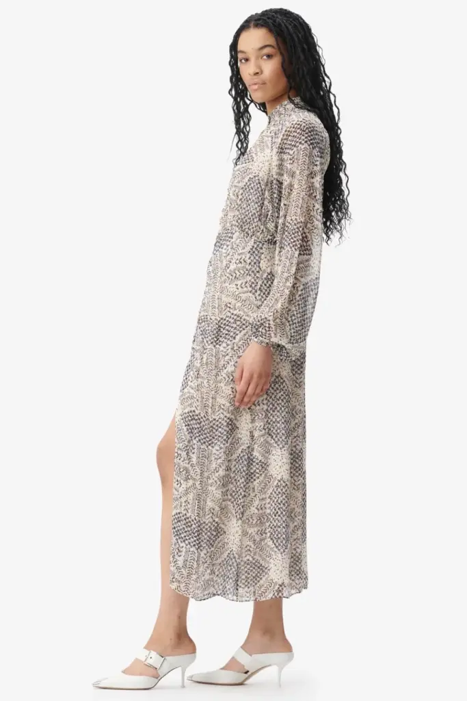 Lala Berlin Dress Dara Viscose Heritage Star Vanilla