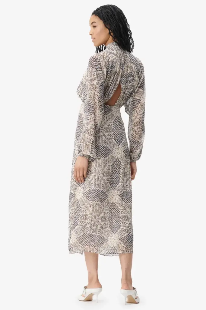 Lala Berlin Dress Dara Viscose Heritage Star Vanilla