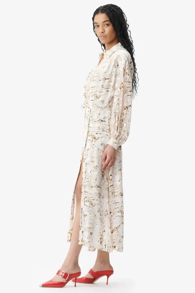 Lala Berlin Dress Dijan Viscose/silk Blend Stripy Leo