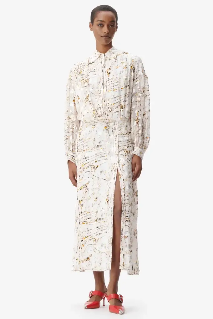 Lala Berlin Dress Dijan Viscose/silk Blend Stripy Leo