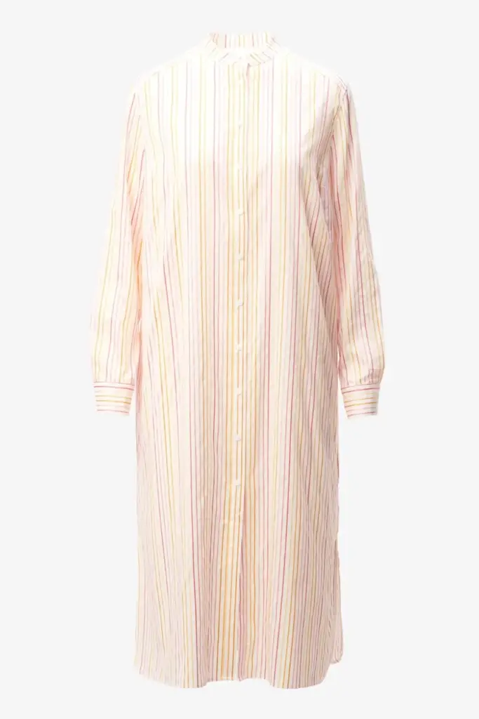 Lala Berlin Dress Dune Cotton Mix Multicolor Stripe