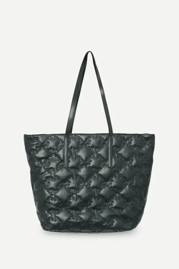 Lala Berlin East West Tote Maska Vegan Leather Lalagram Black