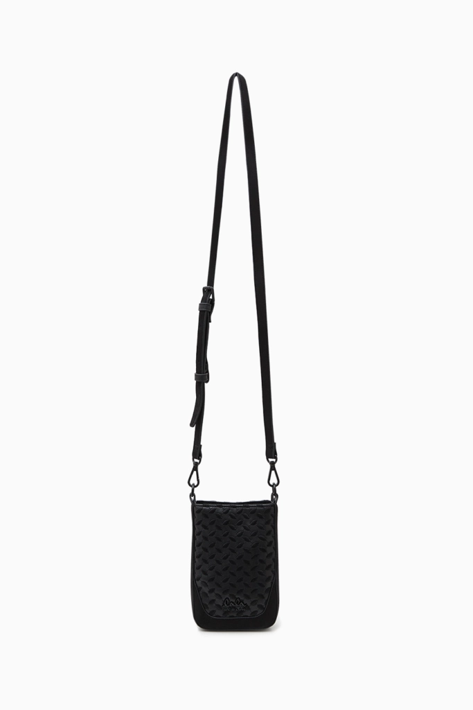 Lala Berlin Flat Crossbody Milwa Grainy Vegan Leather Black